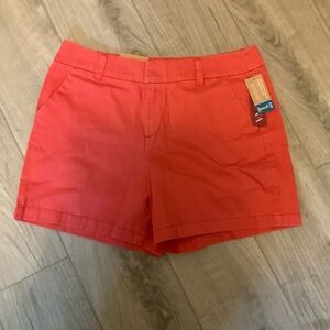 Merona Fit 1 Woman's Casual Solid Deep Coral Shorts - 12